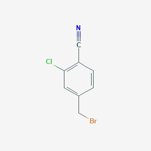 Chemical structure of 4-(Bromomethyl)-2-chlorobenzonitrile