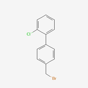 Chemical structure of 4'-(Bromomethyl)-2-chloro-1,1'-biphenyl