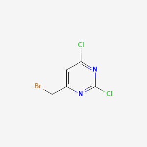 Chemical structure of 4-(Bromomethyl)-2,6-dichloropyrimidine