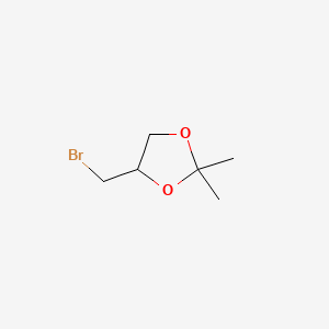 Chemical structure of 4-(Bromomethyl)-2,2-dimethyl-1,3-dioxolane