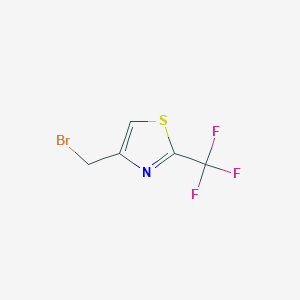 Chemical structure of 4-(Bromomethyl)-2-(trifluoromethyl)thiazole