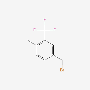 Chemical structure of 4-Methyl-3-(trifluoromethyl)benzyl bromide