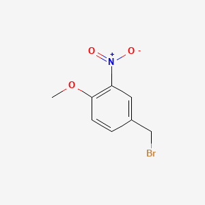 Chemical structure of 4-(Bromomethyl)-1-methoxy-2-nitrobenzene