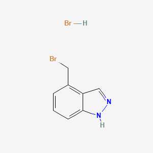Chemical structure of 4-(Bromomethyl)-1H-indazole hydrobromide