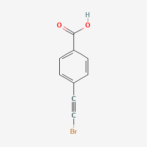 Chemical structure of 4-(Bromoethynyl)benzoic acid