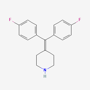 Chemical structure of 4-(Bis(4-fluorophenyl)methylene)piperidine