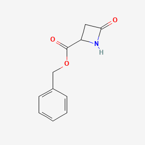 Chemical structure of 4-(Benzyloxycarbonyl)-2-azetidinone