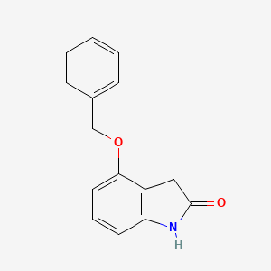 Chemical structure of 4-(Benzyloxy)indolin-2-one