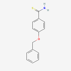 Chemical structure of 4-Benzyloxy-thiobenzamide