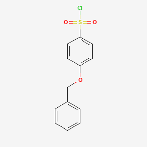 Chemical structure of 4-(Benzyloxy)benzenesulfonyl Chloride