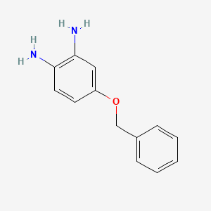 Chemical structure of 4-(Benzyloxy)benzene-1,2-diamine
