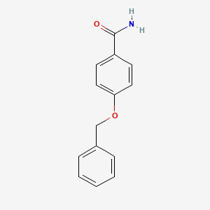Chemical structure of 4-Benzyloxybenzamide