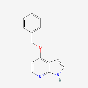 Chemical structure of 4-(Benzyloxy)-7-azaindole