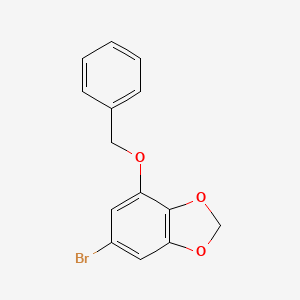 Chemical structure of 4-(Benzyloxy)-6-bromo-1,3-benzodioxole