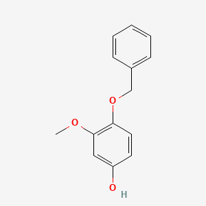 Chemical structure of 4-Benzyloxy-3-methoxyphenol