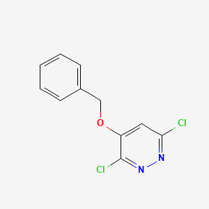 Chemical structure of 4-(benzyloxy)-3,6-dichloropyridazine
