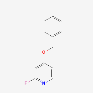 Chemical structure of 4-(Benzyloxy)-2-fluoropyridine