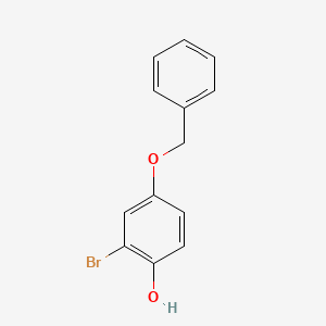 Chemical structure of 4-(Benzyloxy)-2-bromophenol