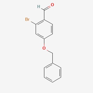 Chemical structure of 4-(Benzyloxy)-2-bromobenzaldehyde