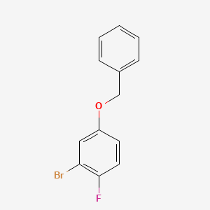 Chemical structure of 4-(Benzyloxy)-2-bromo-1-fluorobenzene