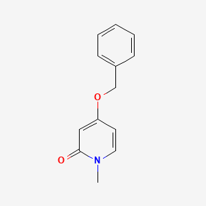 Chemical structure of 4-(Benzyloxy)-1-methyl-2-pyridone