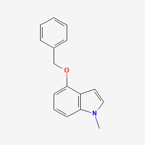Chemical structure of 4-(Benzyloxy)-1-methyl-1H-indole