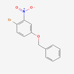 Chemical structure of 4-(benzyloxy)-1-bromo-2-nitrobenzene