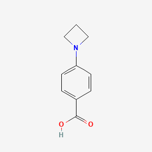 Chemical structure of 4-(Azetidin-1-yl)benzoic acid