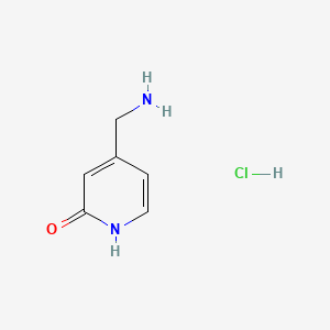 Chemical structure of 4-(Aminomethyl)pyridin-2(1H)-one hydrochloride