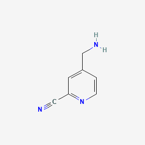 Chemical structure of 4-(aminomethyl)picolinonitrile