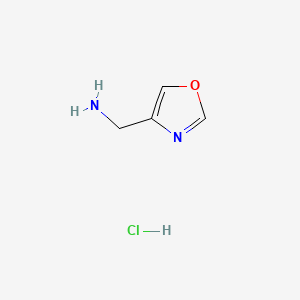 Chemical structure of 4-(Aminomethyl)oxazole Hydrochloride