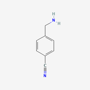 Chemical structure of 4-(Aminomethyl)benzonitrile