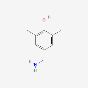 Chemical structure of 4-(aminomethyl)-2,6-dimethylphenol
