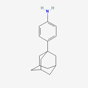 Chemical structure of 4-(Adamantan-1-yl)aniline