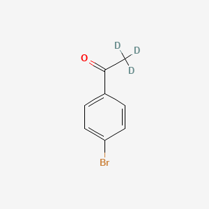 Chemical structure of 4-(Acetyl-d3)-bromobenzene