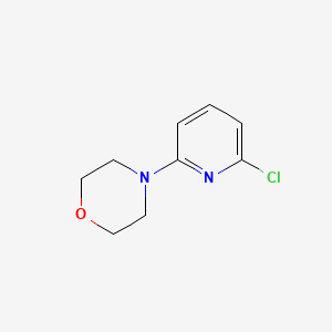 Chemical structure of 4-(6-Chloropyridin-2-yl)morpholine