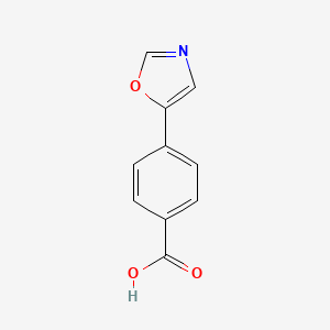 Chemical structure of 4-(5-Oxazolyl)benzoic Acid