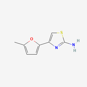 Chemical structure of 4-(5-Methylfuran-2-yl)thiazol-2-amine