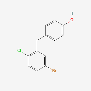 Chemical structure of 4-(5-Bromo-2-chlorobenzyl)phenol