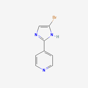 Chemical structure of 4-(5-Bromo-1H-imidazol-2-yl)pyridine
