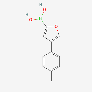 Chemical structure of 4-(4-Tolyl)furan-2-boronic acid