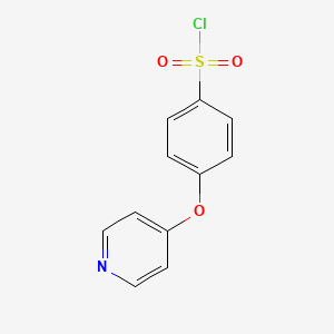Chemical structure of 4-(4-pyridyloxy)benzenesulfonyl chloride