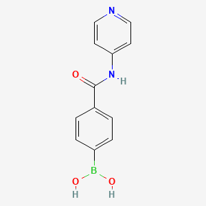 Chemical structure of 4-(4-Pyridylcarbamoyl)benzeneboronic acid