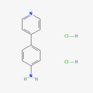 Chemical structure of 4-(4-Pyridyl)aniline Dihydrochloride