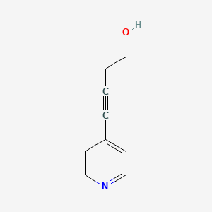 Chemical structure of 4-(4-Pyridyl)-3-butyn-1-ol