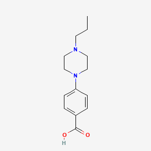 Chemical structure of 4-(4-Propylpiperazin-1-yl)benzoic acid