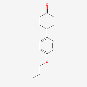 Chemical structure of 4-(4-Propoxyphenyl)cyclohexanone