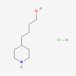 Chemical structure of 4-(4-Piperidyl)-1-butanol Hydrochloride
