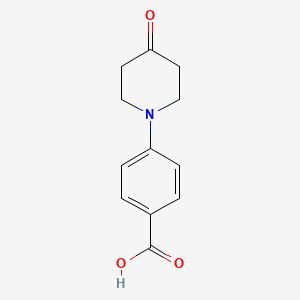 Chemical structure of 4-(4-Oxopiperidin-1-yl)benzoic acid
