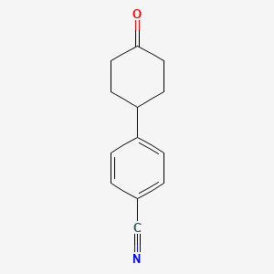 Chemical structure of 4-(4-Oxocyclohexyl)benzonitrile